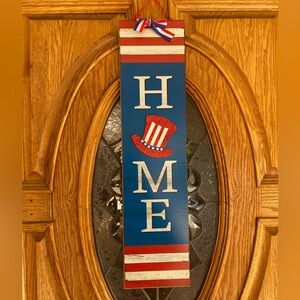 NWT wood “HOME” door sign